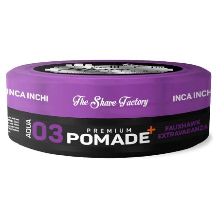 The Shave Factory Hair Styling Series - 03 Fauxhawk Extravaganza Premium Pomade With Inca Inchi - 150 mL