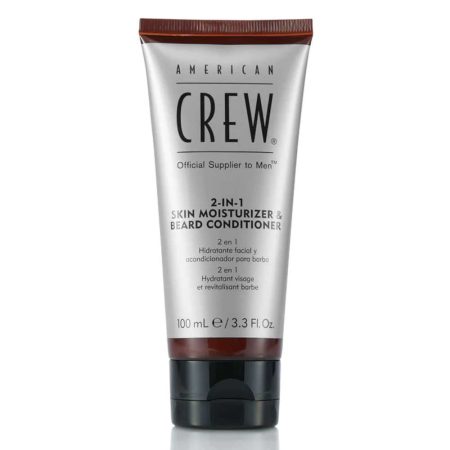 American Crew 2-In-1 Skin Moisturizer & Beard Conditioner - 100 mL (3.3 oz.) - Great For Short Beards