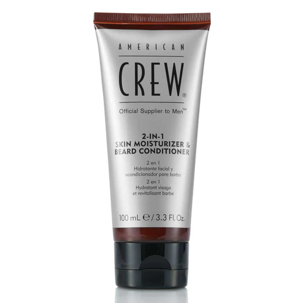 American Crew 2-In-1 Skin Moisturizer & Beard Conditioner - 100 mL (3.3 oz.) - Great For Short Beards