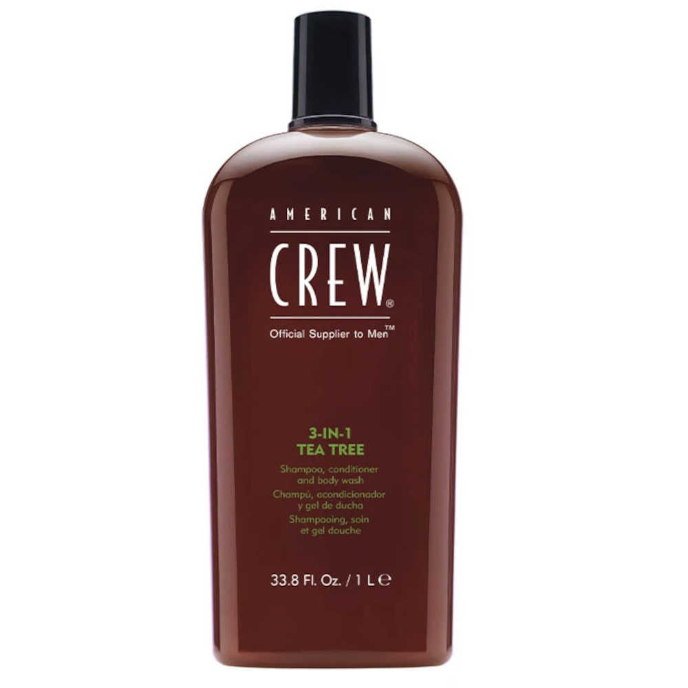 American Crew 3-In-1 Tea Tree Shampoo & Conditioner & Body Wash - 1 L
