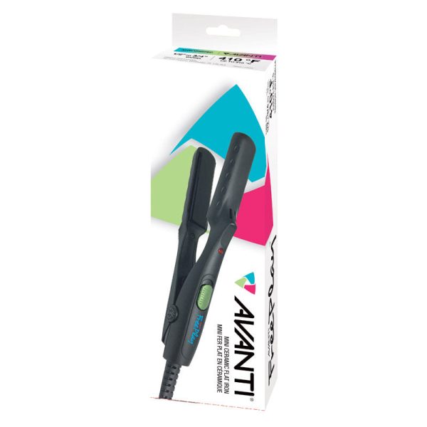 Avanti Mini Tourmaline and Ceramic Flat Iron