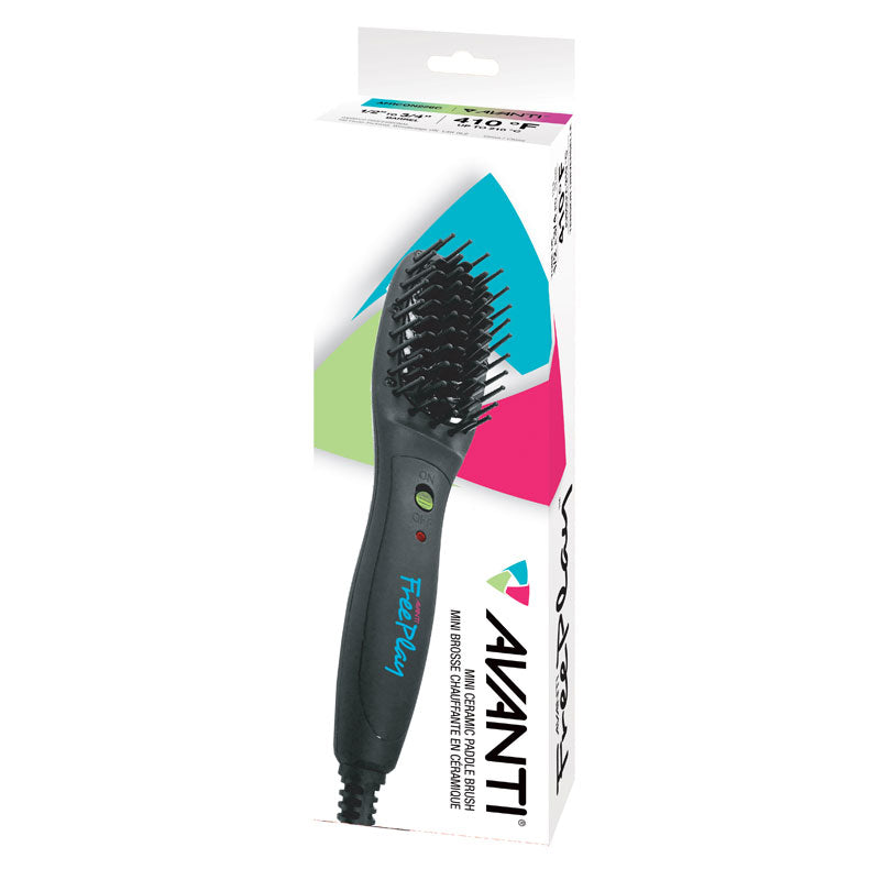 Avanti Mini Tourmaline and Ceramic Paddle Brush