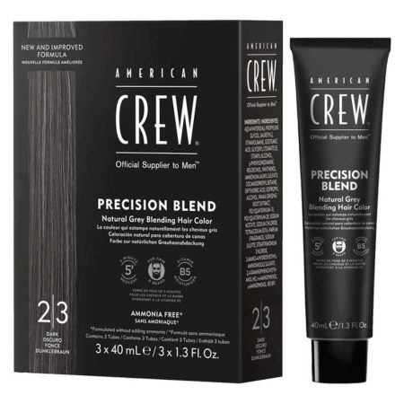 American Crew Precision Blend Colour - Natural Grey Coverage - Dark - 3 x 40 mL
