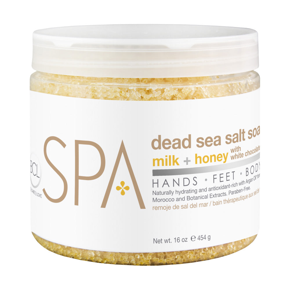 BCL SPA Dead Sea Salt Soak - Milk & Honey with White Chocolate 454 g