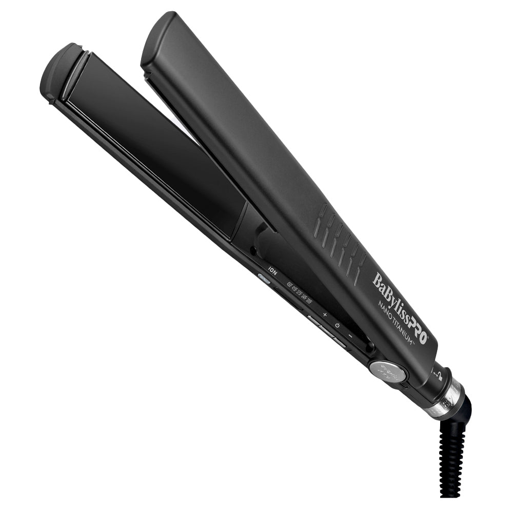 BaBylissPRO Nano Titanium Dual Ionic 1-1/4" Flat Iron - Matte Black - BNT9125TBKC