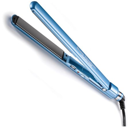 BaBylissPRO Nano Titanium Flat Iron 1" - Ultra-Slim - Extra-long Plates - Titanium Ceramic – BNT4072C