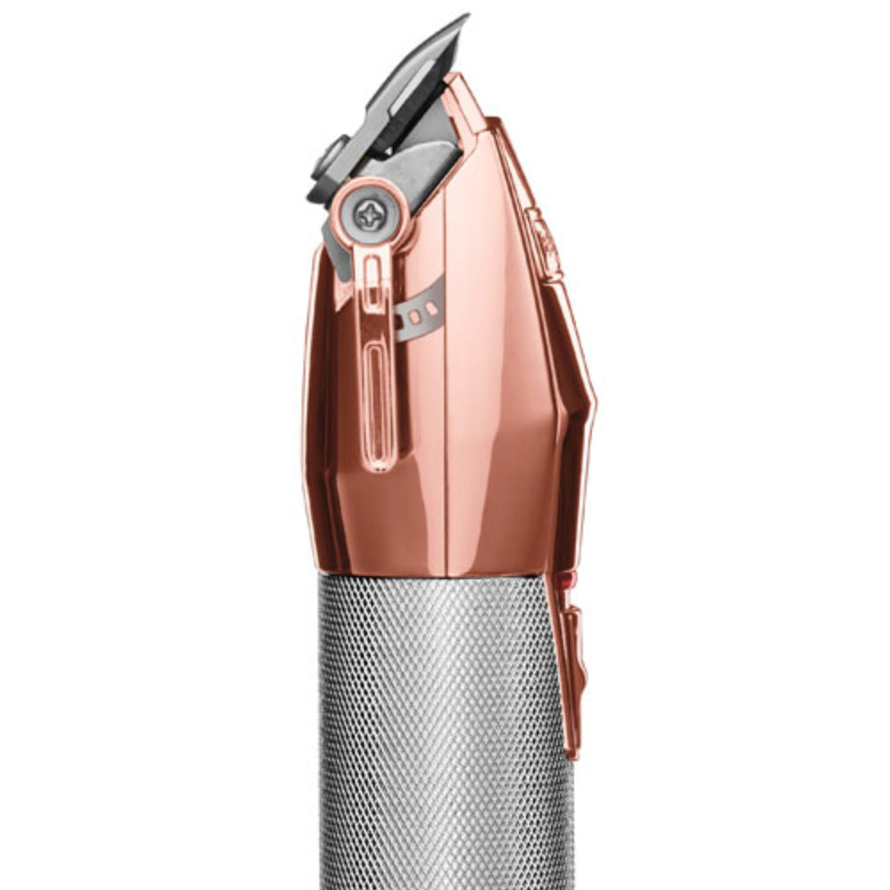 BaBylissPRO RoseFX Metal Lithium Clipper - For Cutting All Hair Types - Cord/Cordless High-Torque Brushless Motor - FX870RG