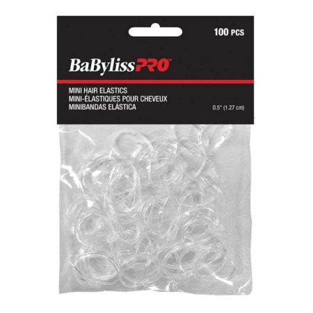 BaBylissPRO Clear Elastics 100 pc