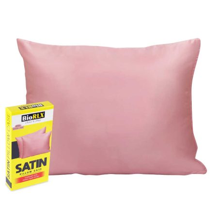 BioRLX Satin Pillow Case Pink - 100% Polyester Satin