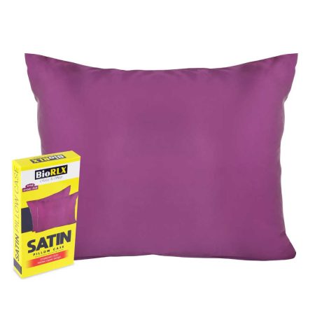 BioRLX Satin Pillow Case Plum - 100% Polyester Satin