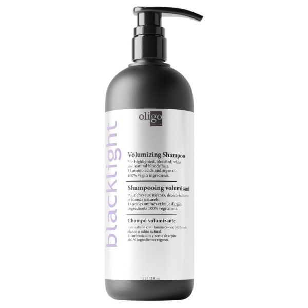 Oligo Blacklight Volumizing Shampoo - 1 L - Colour protection. Sulfate, paraben & cruelty free