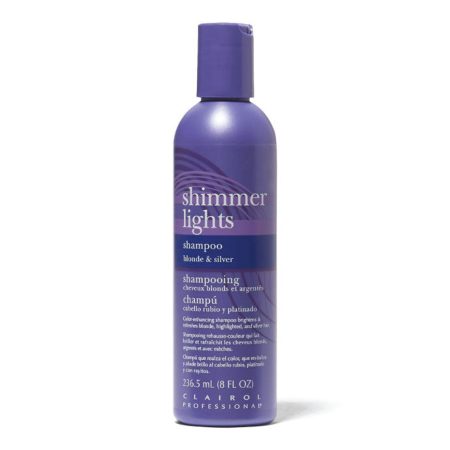 Clairol Shimmer Lights Shampoo 236 mL - Formulated for blonde or gray hair