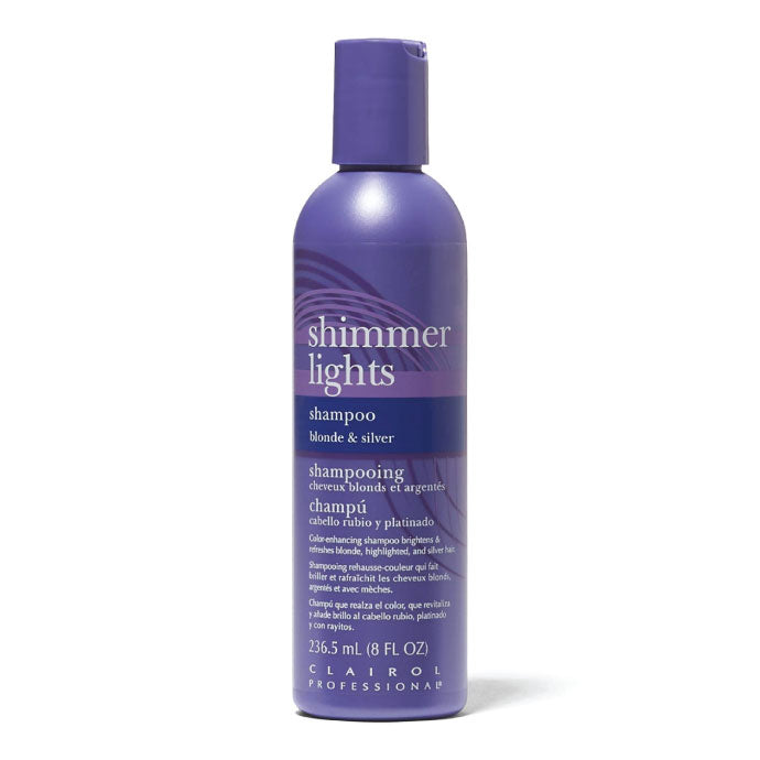 Clairol Shimmer Lights Shampoo 236 mL - Formulated for blonde or gray hair