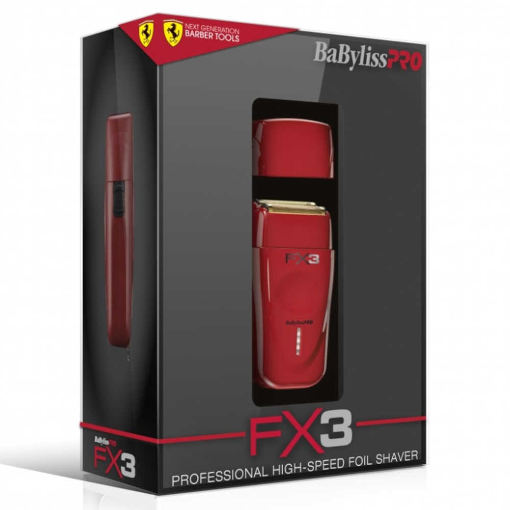 BaBylissPRO FX3 Ferrari-Designed High Speed Professional Double Foil Shaver - FXX3S