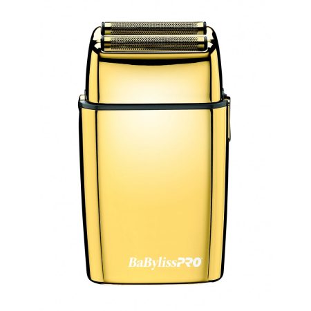 BaBylissPRO GoldFX Double Foil Shaver - For Extra-Close Shave On Face, Neck, and Hairline - FXFS2G