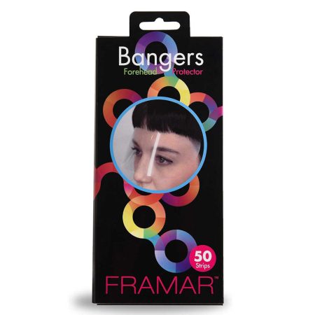 Framar Bangers Forehead Protectors 50-Pack - For Protecting Face and Eyes From Hair Colour Stains and Scissors