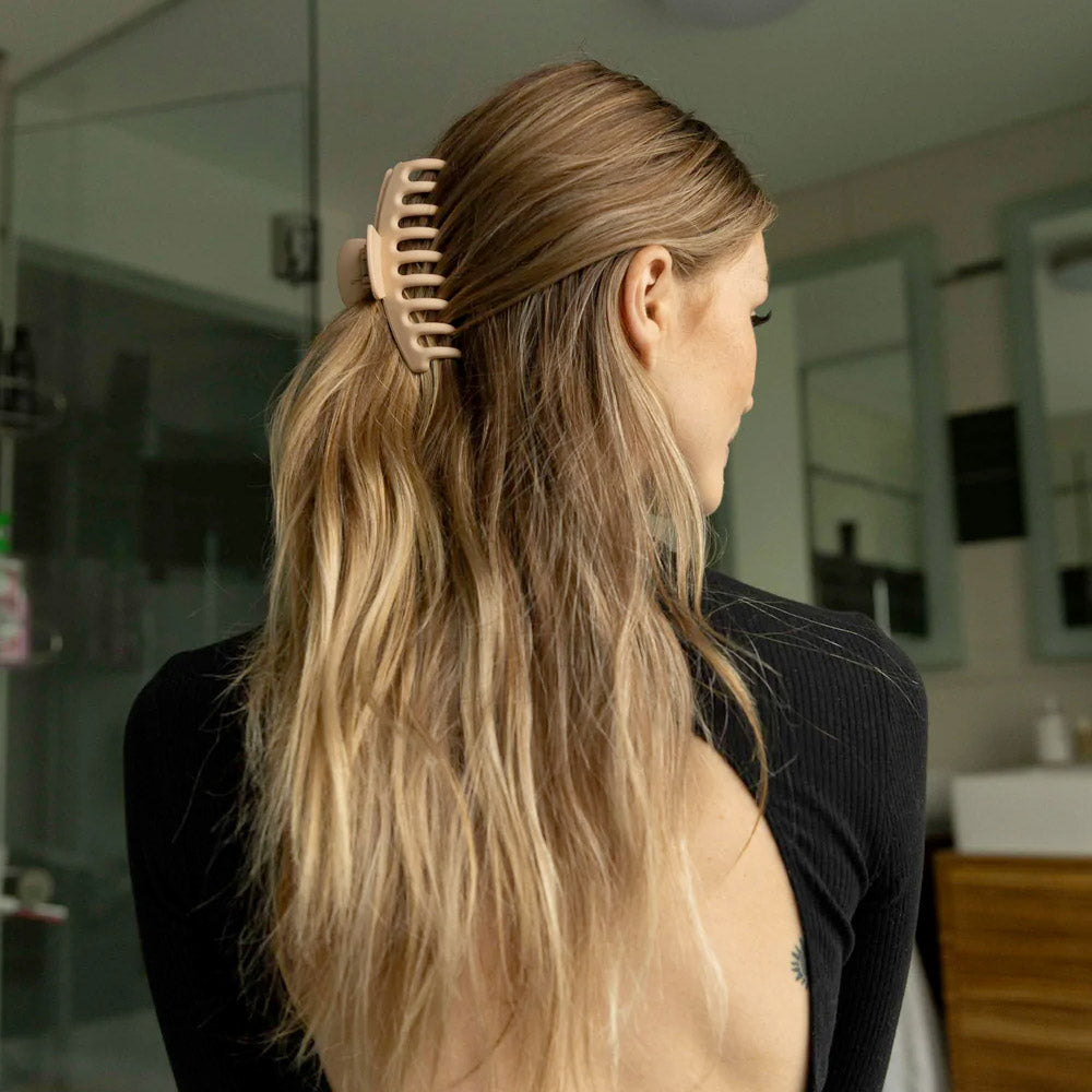 Framar Claw Hair Clips - Neutral - 4 Pack - Rubberized Matte Finish