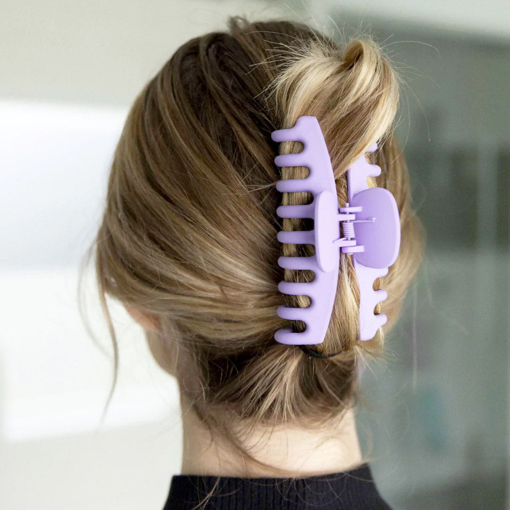 Framar Claw Hair Clips - Pastels - 4 Pack - Rubberized Matte Finish