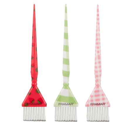 Framar Triple Threat Set - Strawberry Shortcake - 3 Detail Hair Colour Brushes