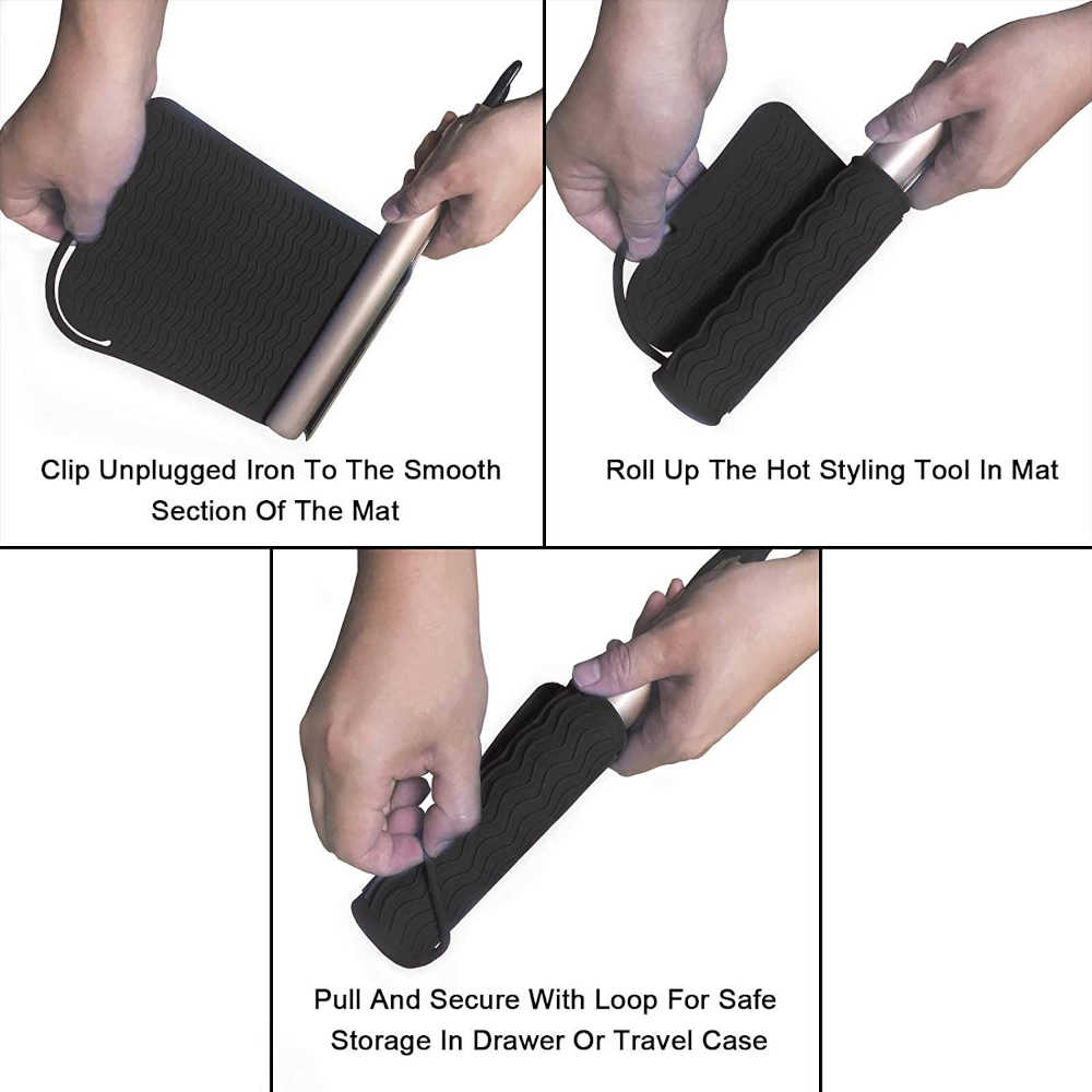 Infashion Travel Heat Mat - Heat Resistant up to 482°F (250°C) - Available in 5 Colours