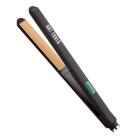 Hot Tools Nano Ceramic Flat Iron Extra-Long 1" Plates - Dual Voltage - Heats to 450°F - HT7112FCN