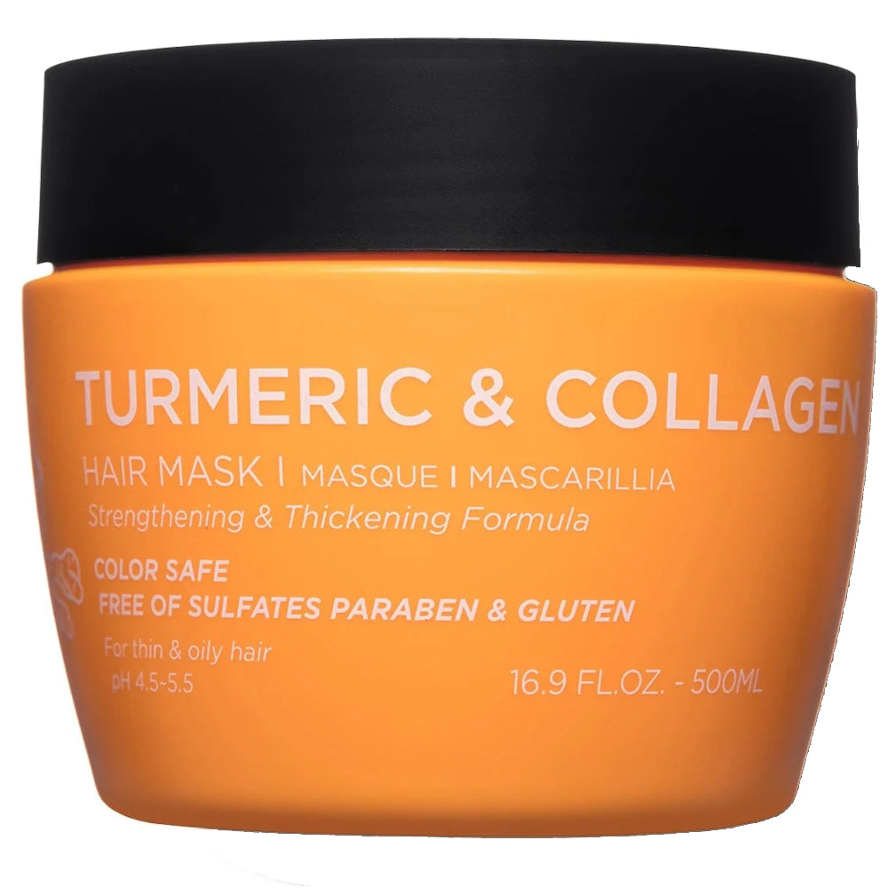 Luseta Turmeric & Collagen Mask 500 mL - For Thin & Oily Hair