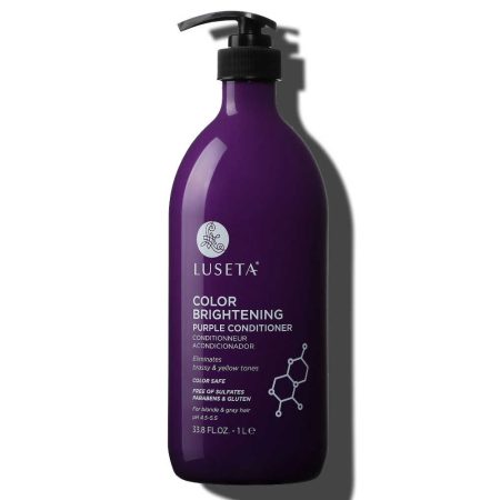 Luseta Color Brightening Purple Conditioner 1 L - For Blondes & Gray Hair