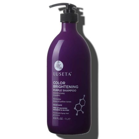 Luseta Color Brightening Purple Shampoo 1 L - For Blondes & Gray Hair