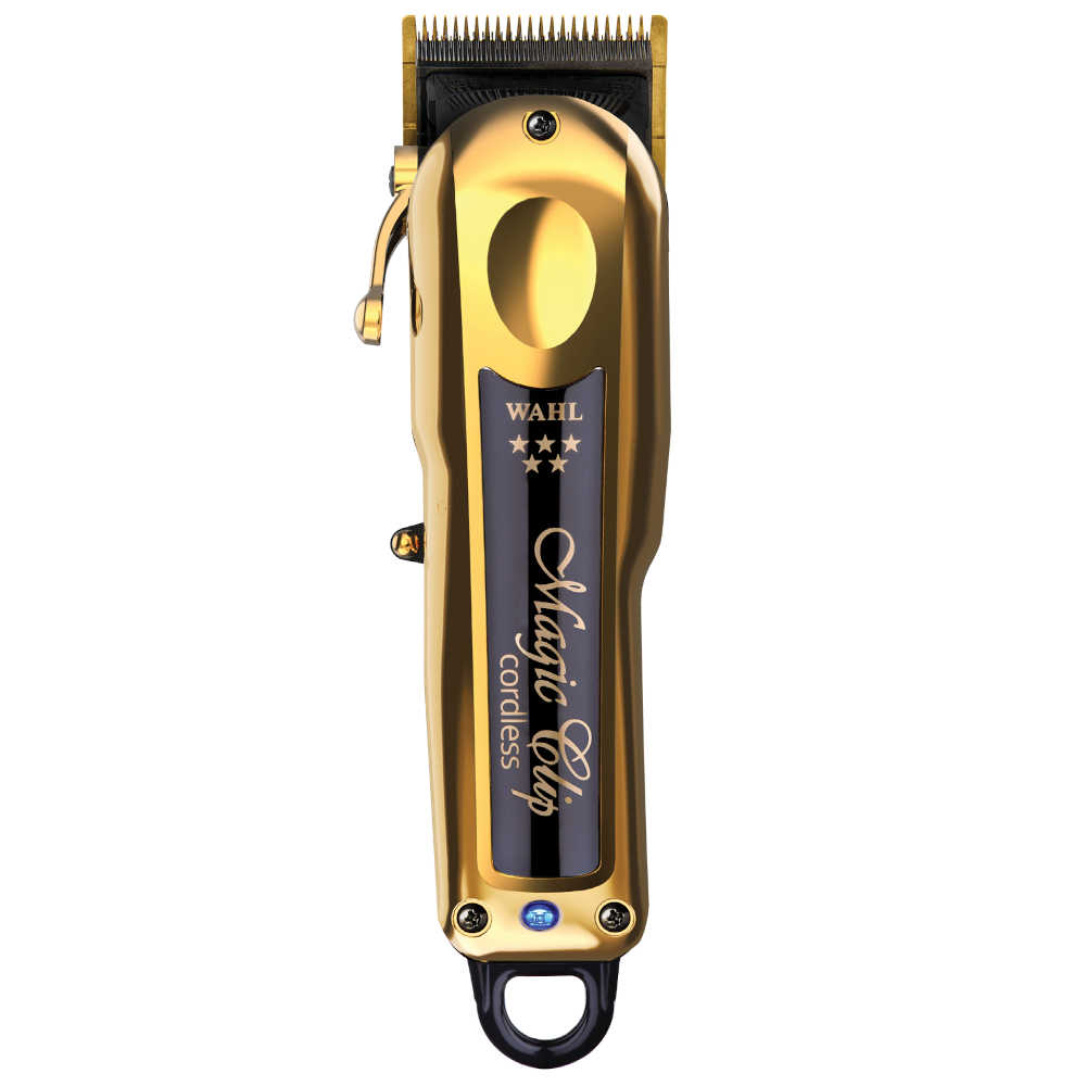 Wahl Clippers - 5 Star Magic Clip Gold - Professional Cordless/Corded Hair Clippers - 56445 - Includes Charging Stand & Premium Cutting Guides