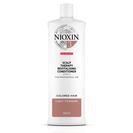 Nioxin System #3 - Scalp Therapy Conditioner - 1 Litre - Colored Hair.  Light Thinning.