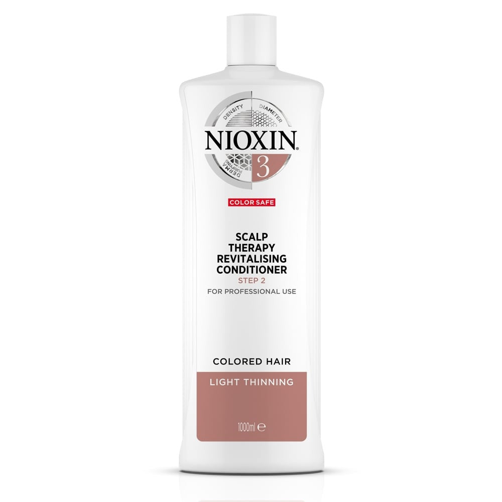Nioxin System #3 - Scalp Therapy Conditioner - 1 Litre - Colored Hair.  Light Thinning.