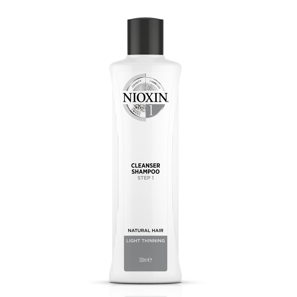 Nioxin System #1 - Cleanser Shampoo - 300 mL - Natural Hair.  Light Thinning.