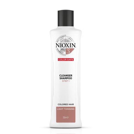 Nioxin System #3 - Cleanser Shampoo - 300 mL - Colored Hair.  Light Thinning.