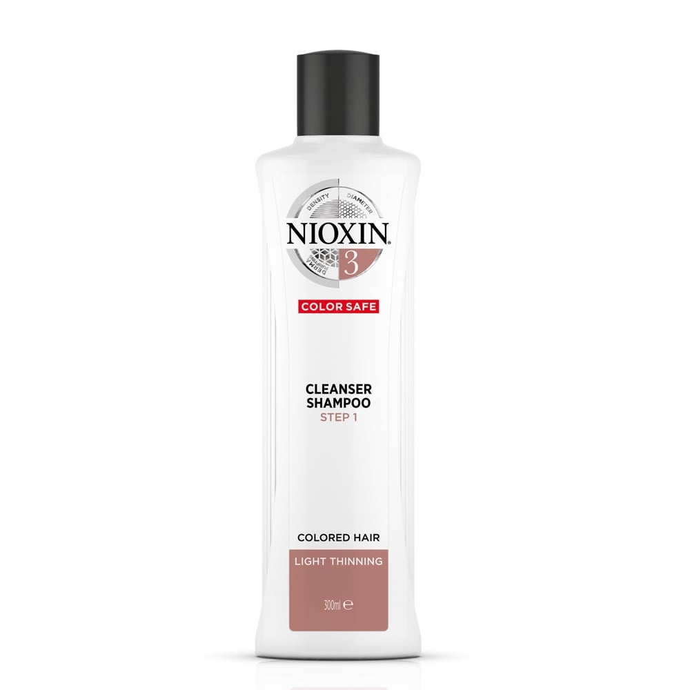 Nioxin System #3 - Cleanser Shampoo - 300 mL - Colored Hair.  Light Thinning.