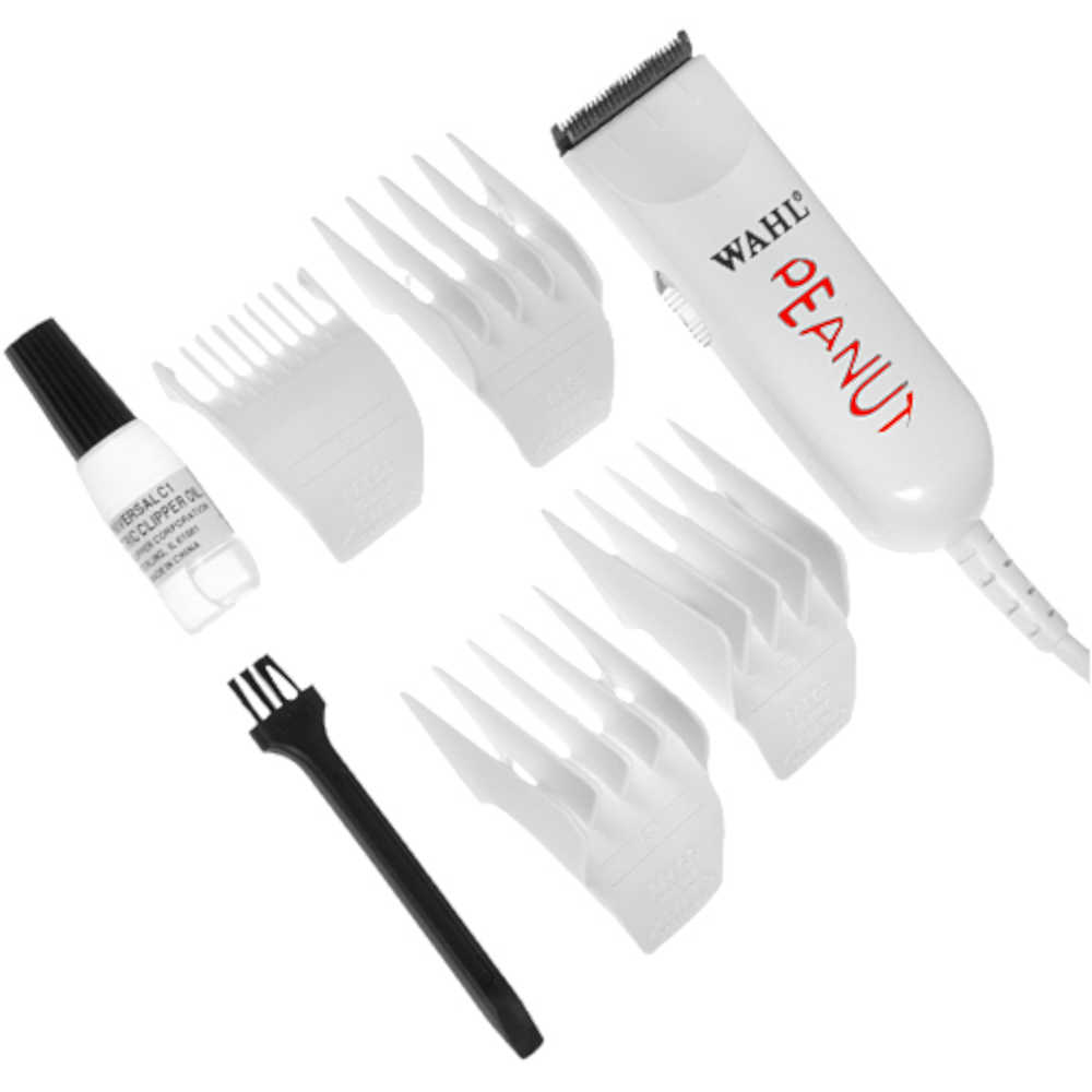 Wahl Peanut Hair Clippers and Beard Trimmer - White Miniature Size #56344