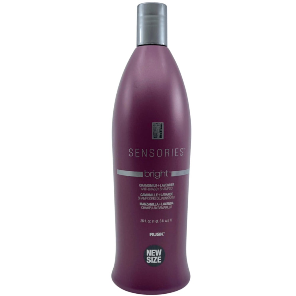 Rusk Sensories Bright Anti Brassy Shampoo - Chamomile & Lavender -  35 oz.  - 1 L
