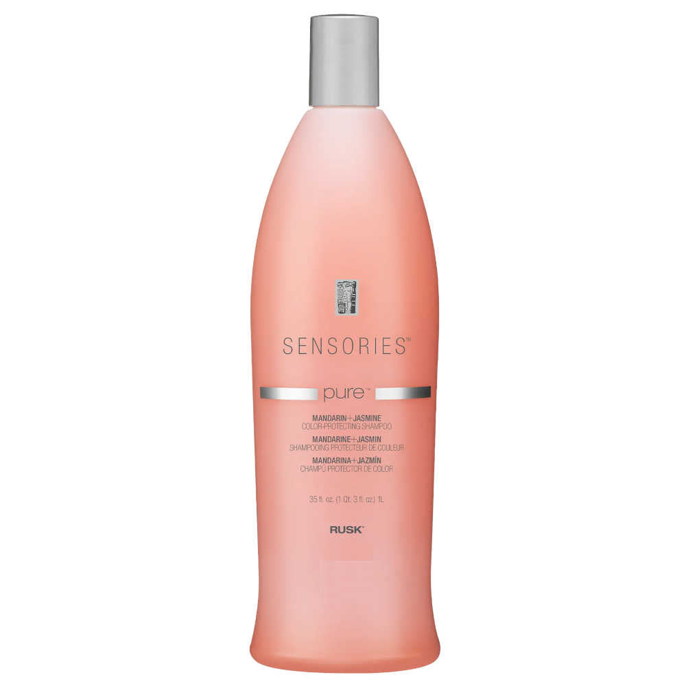 Rusk Sensories Pure Vibrant Color-Protecting Shampoo - Mandarin & Jasmine - 1 L (35 oz.)