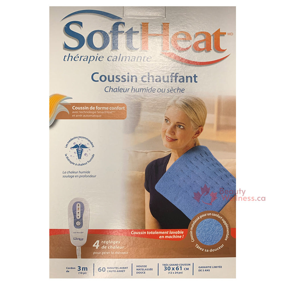 SoftHeat Soothing Therapy Heating Pad - 12" x 24" - Moist or dry with 10 ft cord and limited 5 year warranty