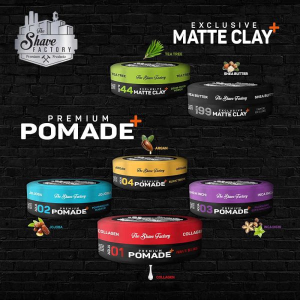The Shave Factory Hair Styling Series - 44 Comb-Over Power Exclusive Matte Clay With Tea Tree - 150 mL