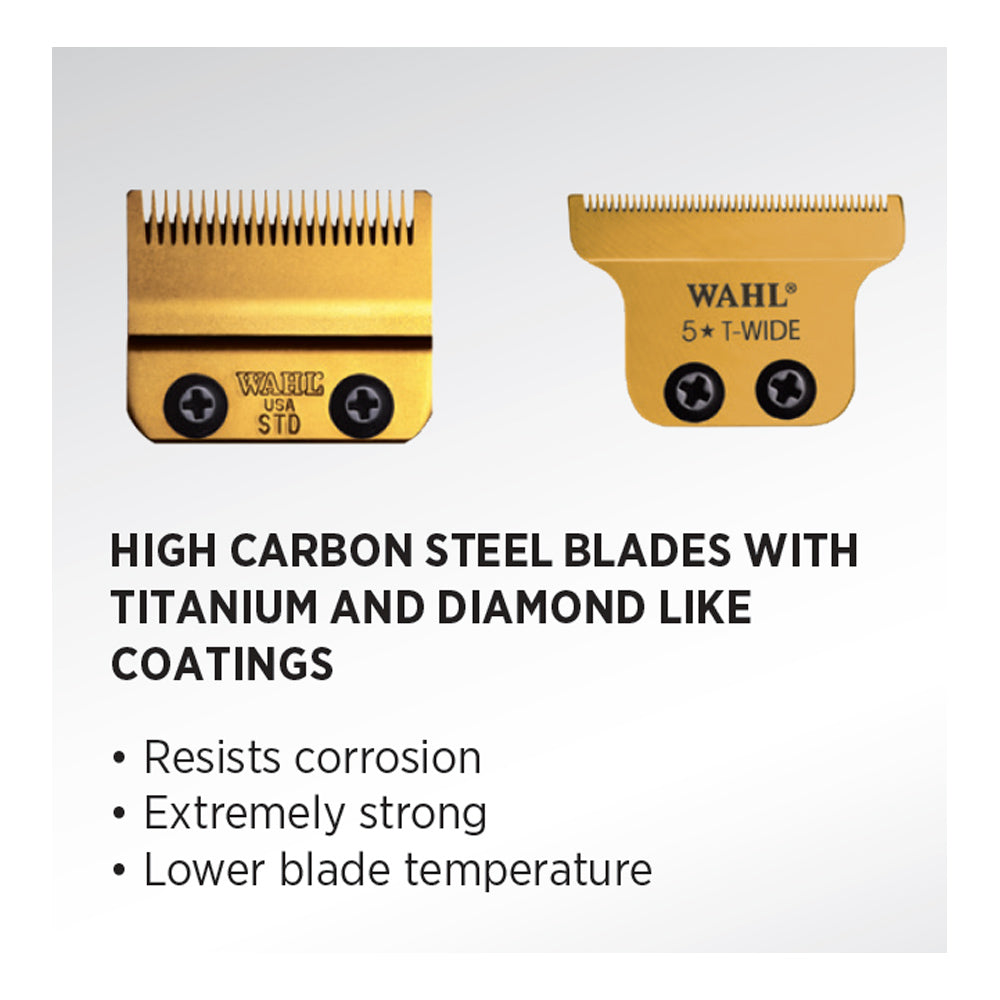 Wahl 5 Star Cordless Barber Combo - Magic Clip Hair Clippers and Detailer Li Hair & Beard Trimmer - 56458