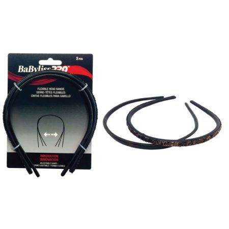 BaBylissPRO Flex Head Bands Brown 2pc