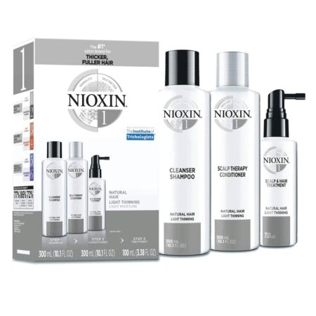 Nioxin System Kit #1 - Normal to thin-looking, fine natural hair.