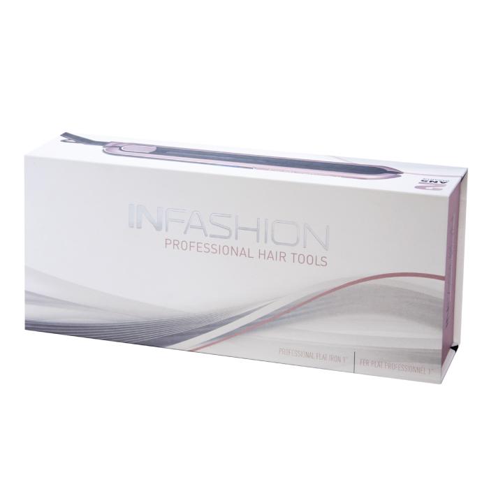 Infashion Professional Flat Iron Hair Straightener - Rose Gold 1" - AET2003-RG