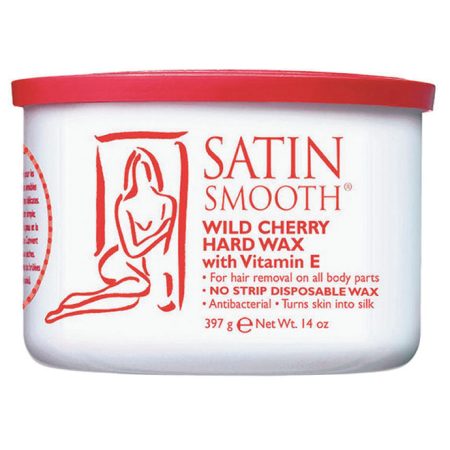 Satin Smooth Hard Wax Cherry 397 g - With Natural Cherry Fruit Extracts