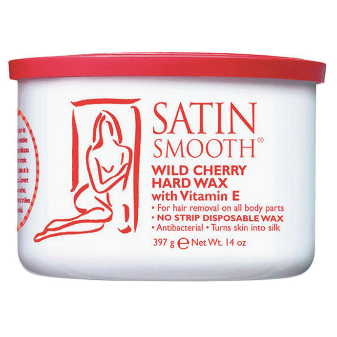 Satin Smooth Hard Wax Cherry 397 g - With Natural Cherry Fruit Extracts
