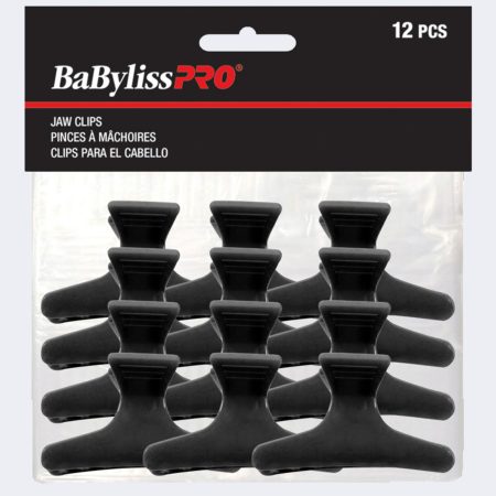 BabylissPro PLASTIC JAW CLIPS 12pc