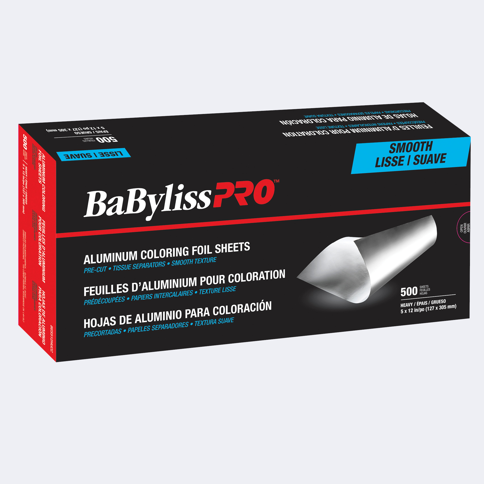 BabylissPro Foil Heavy 500 Sheets 5x12