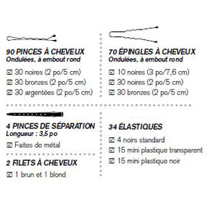 BabylissPro SET OF 200 ACCESSORIES FOR STYLIST