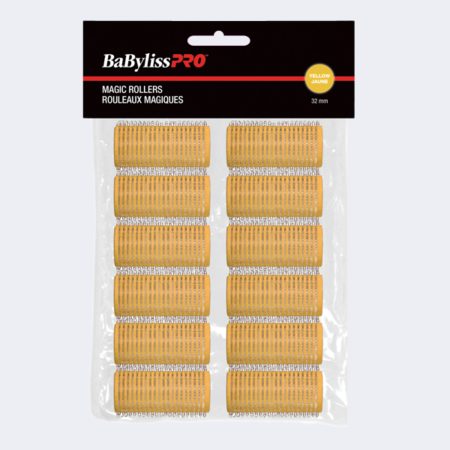 BabylissPro SELF-GRIPPING “MAGIC” ROLLERS (YELLOW, 32 MM)