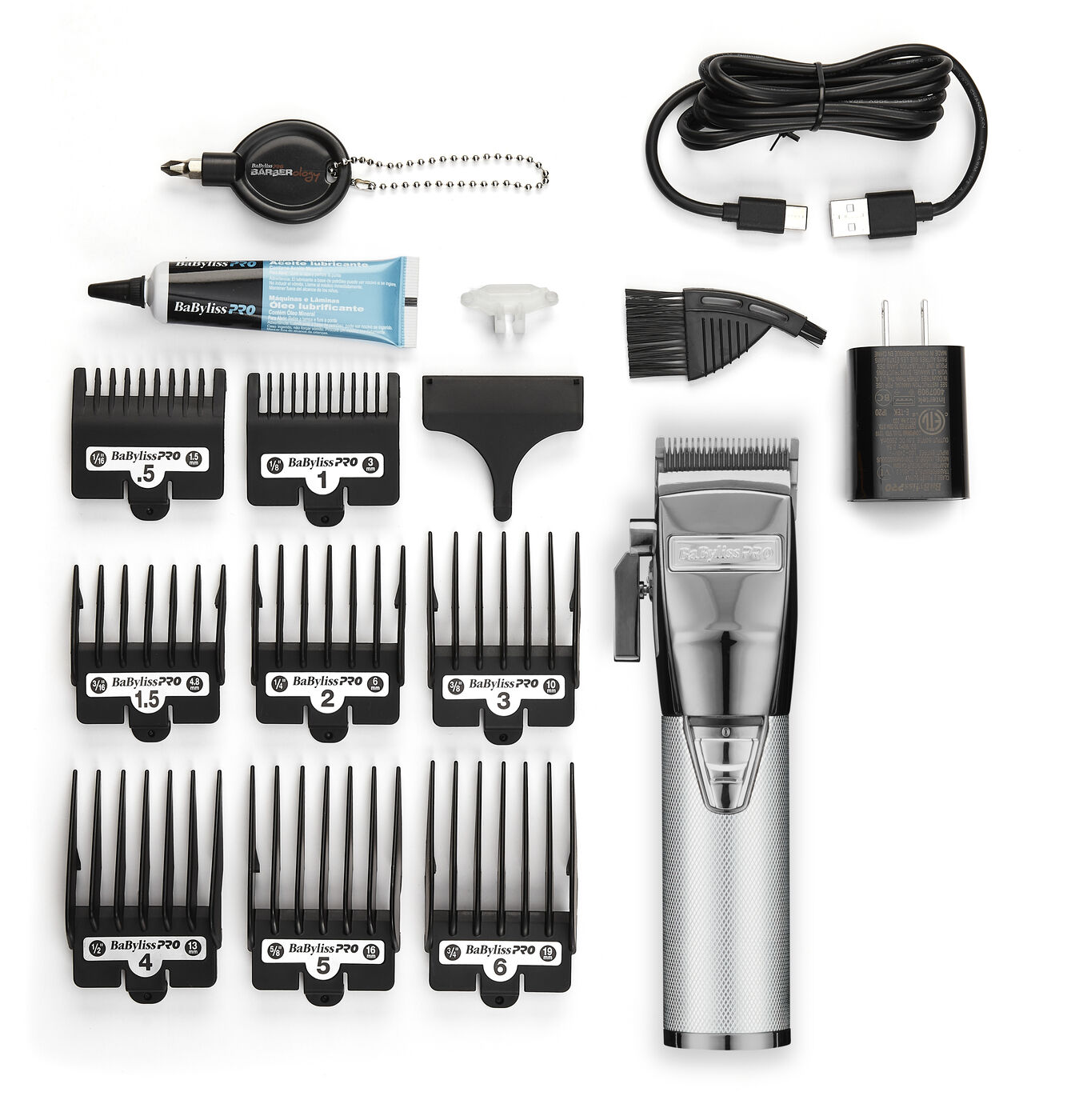 BabylissPro Silver Clipper FX870NS